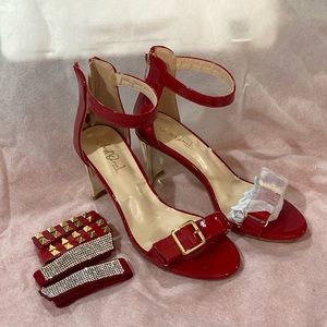 Red heels 👠 changeable straps